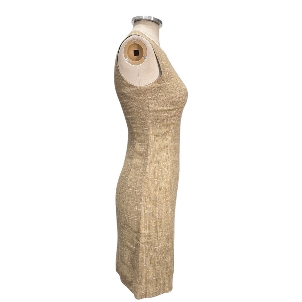 Dolce & Gabbana Natural Tweed Sleeveless Shift Dress Size EU 40 - Picture 3 of 12